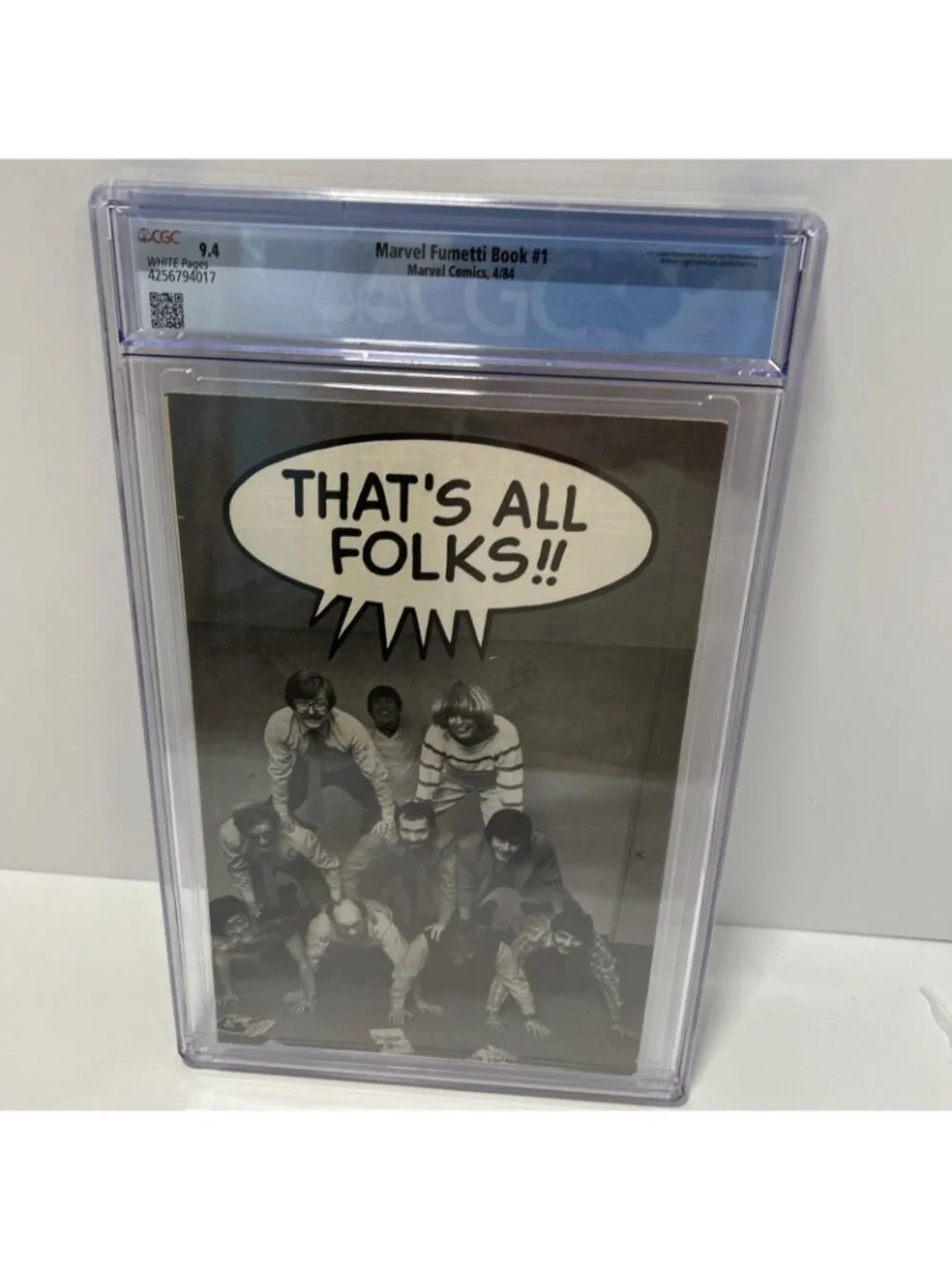 Marvel Fumetti Book #1 (1984) CGC 9.4 Stan Lee Graded L@@k Comic Book